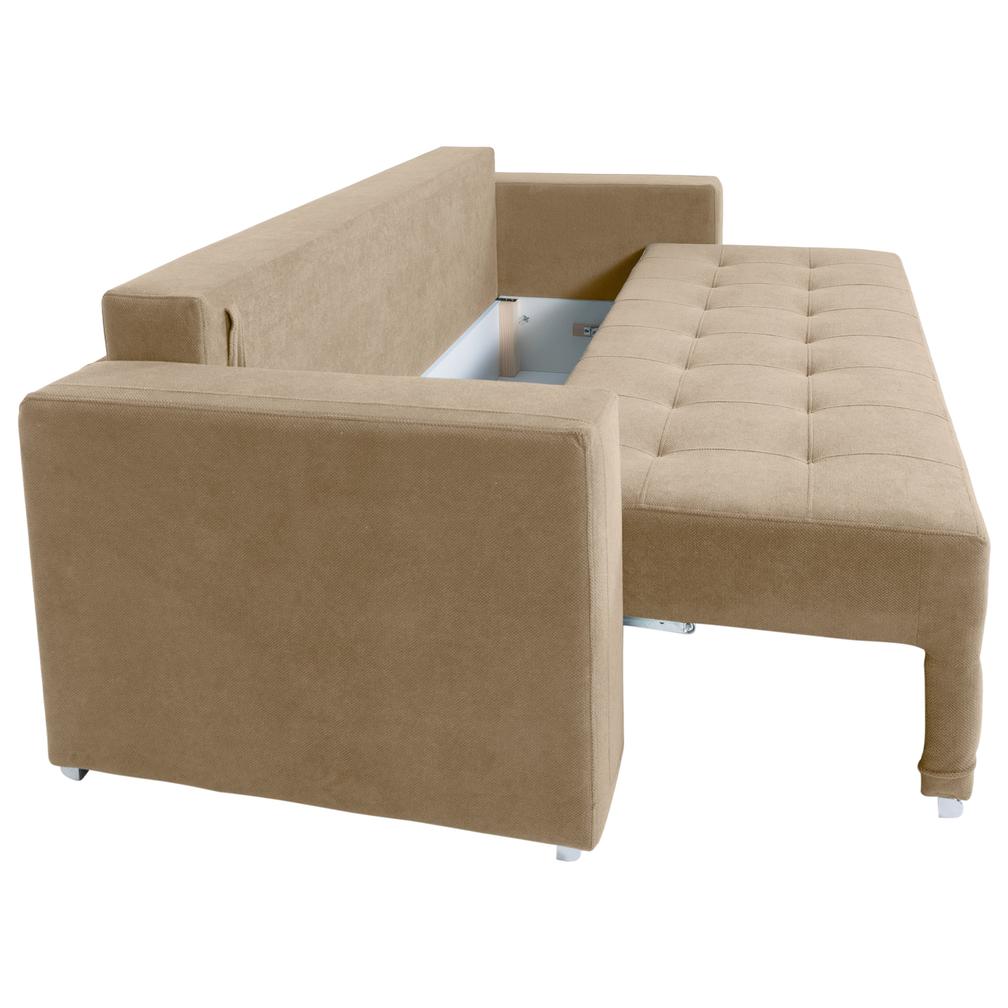 Canapea extensibilă CANDY cu ladă de depozitare, 235x100x85 cm