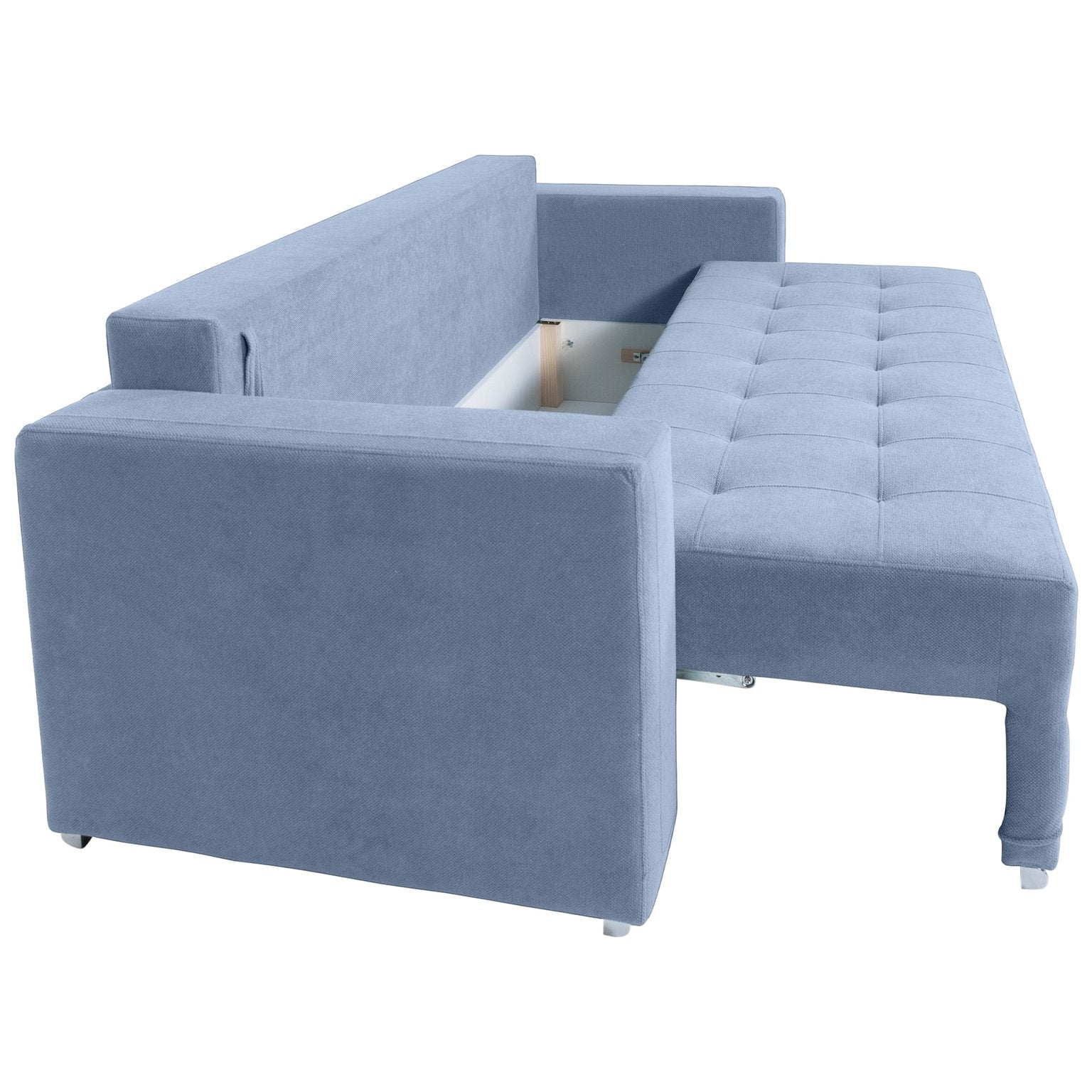 Canapea extensibilă CANDY cu ladă de depozitare, 235x100x85 cm