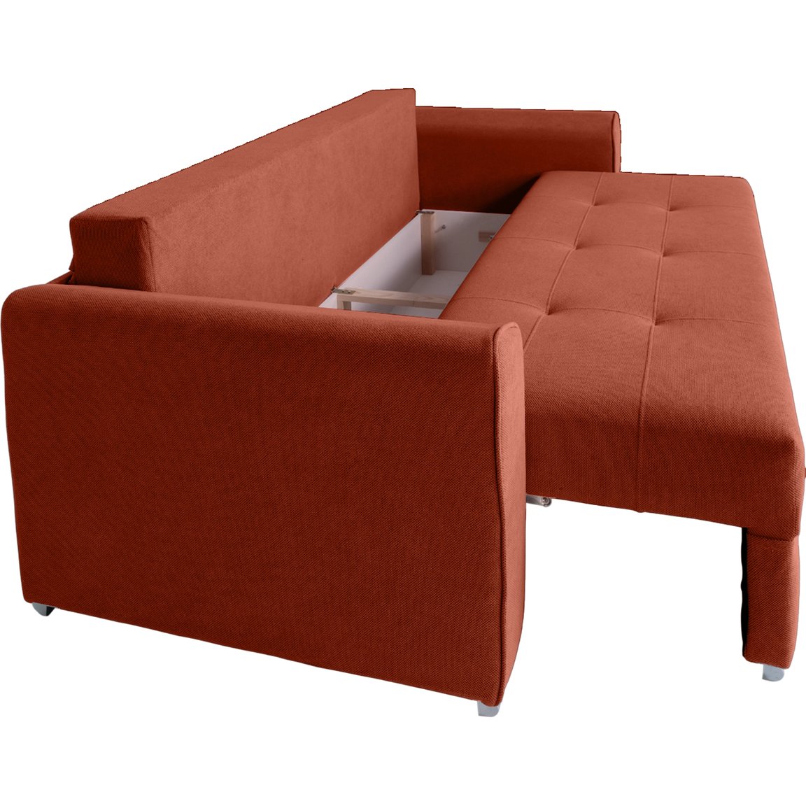 Canapea extensibilă PARKER cu ladă de depozitare, 238x100x75 cm