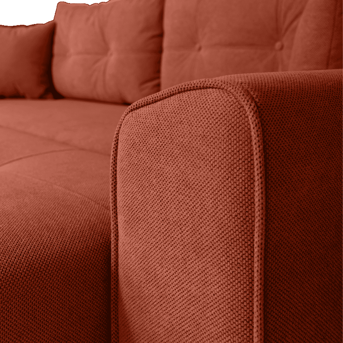 Canapea extensibilă PARKER cu ladă de depozitare, 238x100x75 cm