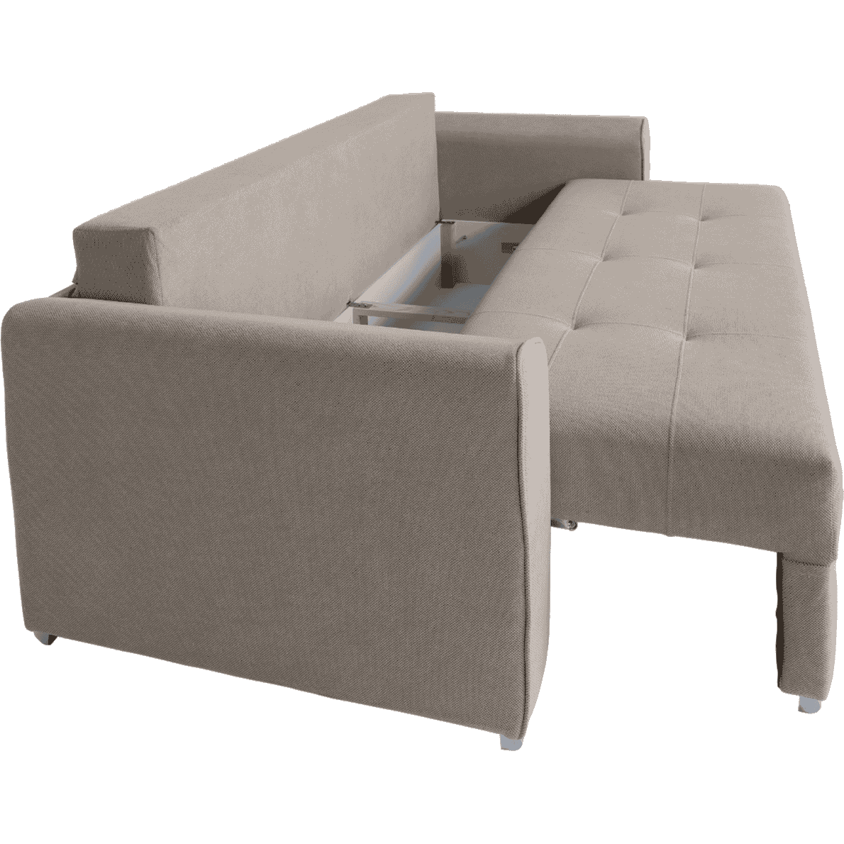Canapea extensibilă PARKER cu ladă de depozitare, 238x100x75 cm