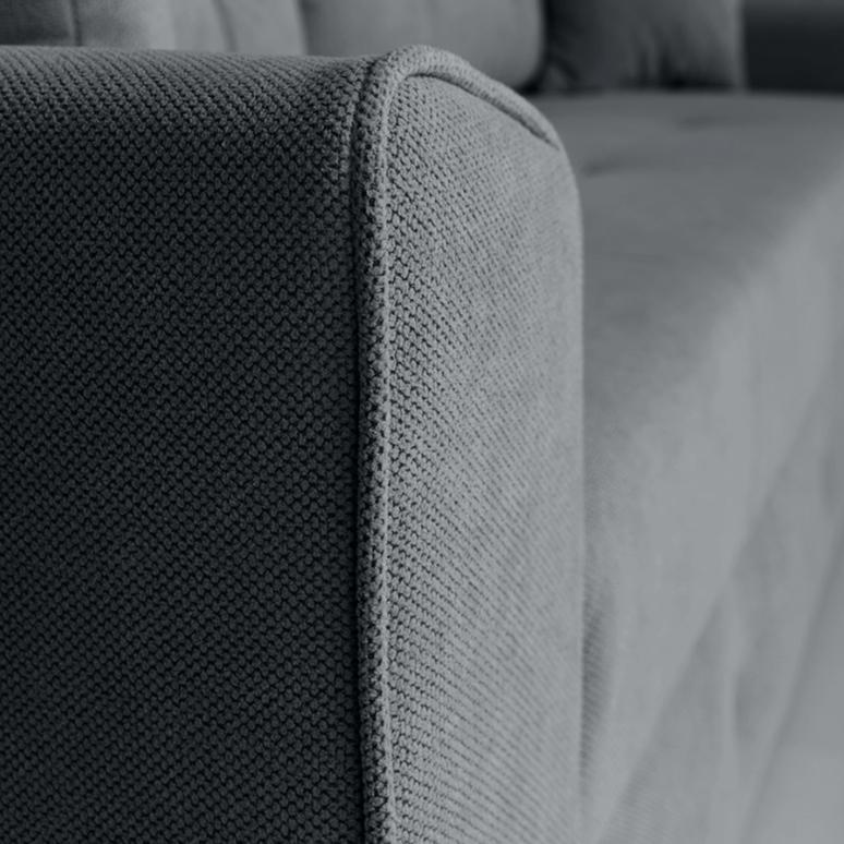 Canapea extensibilă PARKER cu ladă de depozitare, 238x100x75 cm