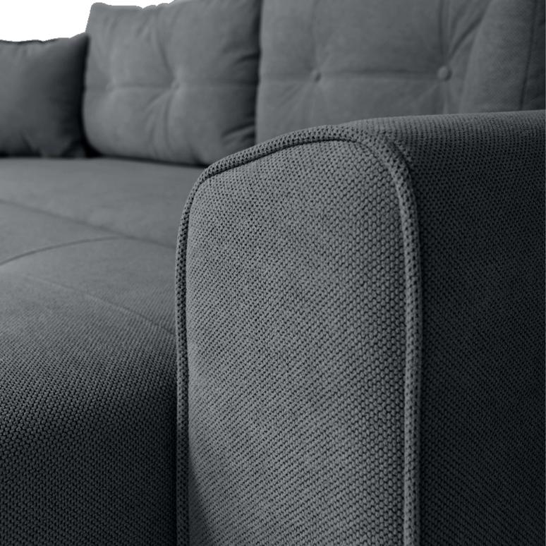 Canapea extensibilă PARKER cu ladă de depozitare, 238x100x75 cm