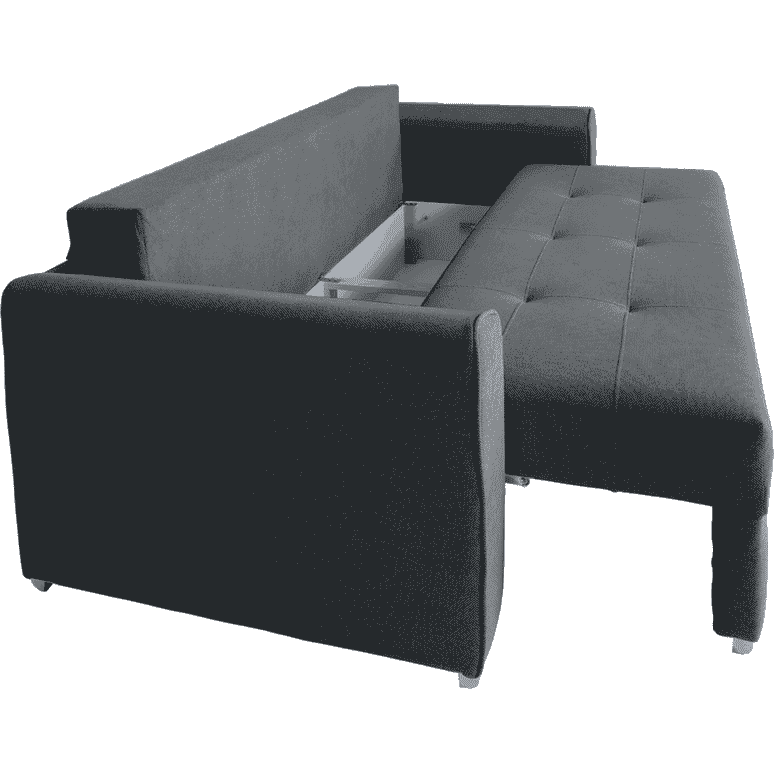 Canapea extensibilă PARKER cu ladă de depozitare, 238x100x75 cm