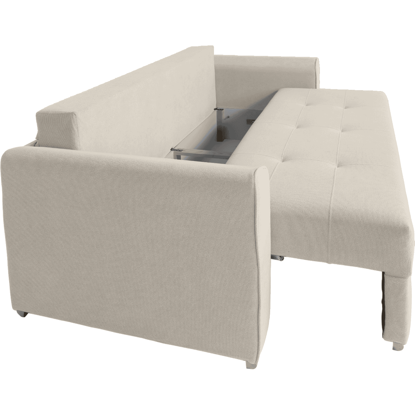 Canapea extensibilă PARKER cu ladă de depozitare, 238x100x75 cm