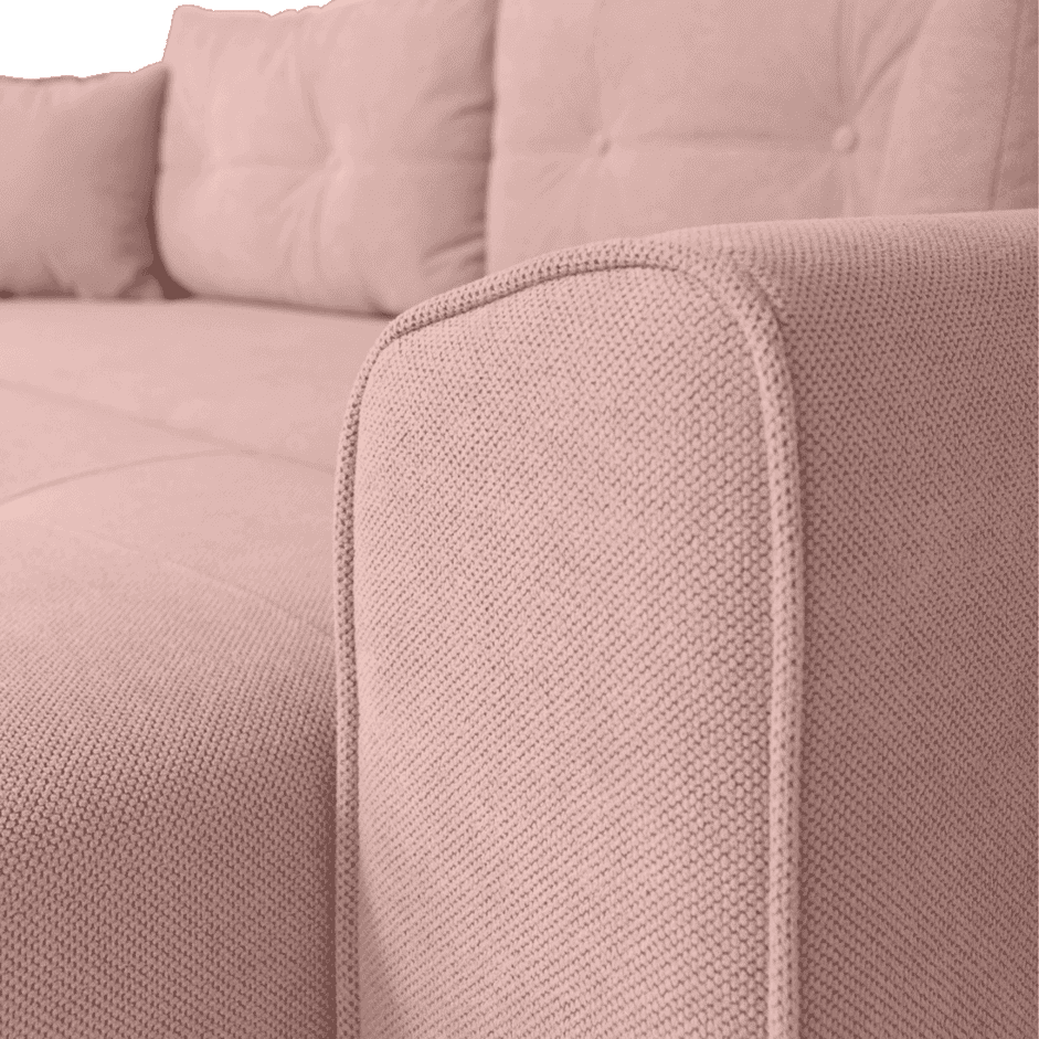 Canapea extensibilă PARKER cu ladă de depozitare, 238x100x75 cm