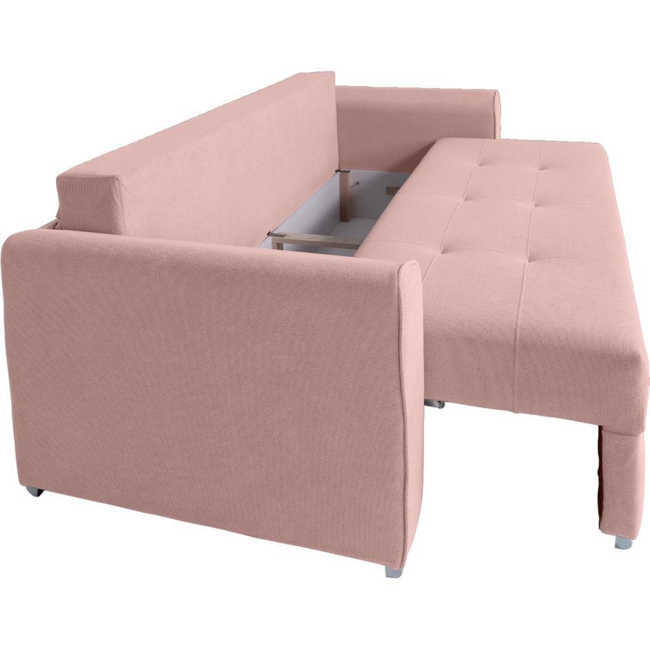 Canapea extensibilă PARKER cu ladă de depozitare, 238x100x75 cm