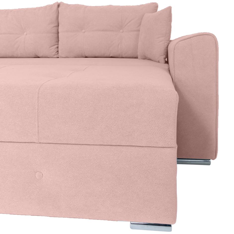 Canapea extensibilă PARKER cu ladă de depozitare, 238x100x75 cm