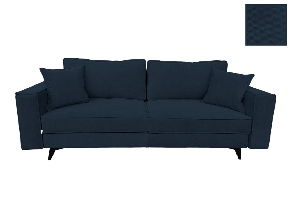 Canapea extensibilă EDNA cu picioare și ladă de depozitare, 230x90x85 cm