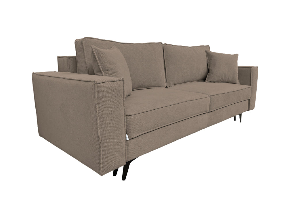 Canapea extensibilă EDNA cu picioare și ladă de depozitare, 230x90x85 cm