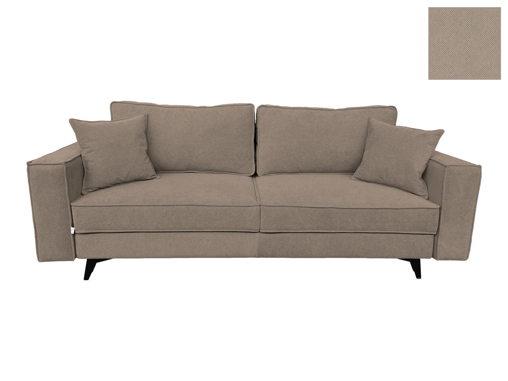 Canapea extensibilă EDNA cu picioare și ladă de depozitare, 230x90x85 cm