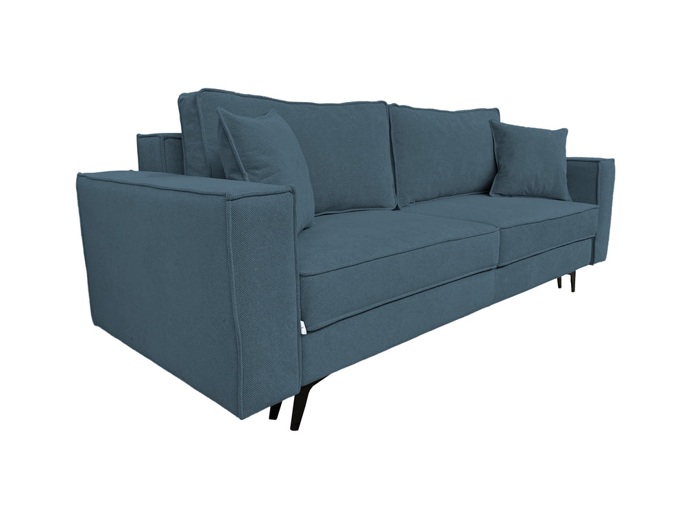 Canapea extensibilă EDNA cu picioare și ladă de depozitare, 230x90x85 cm