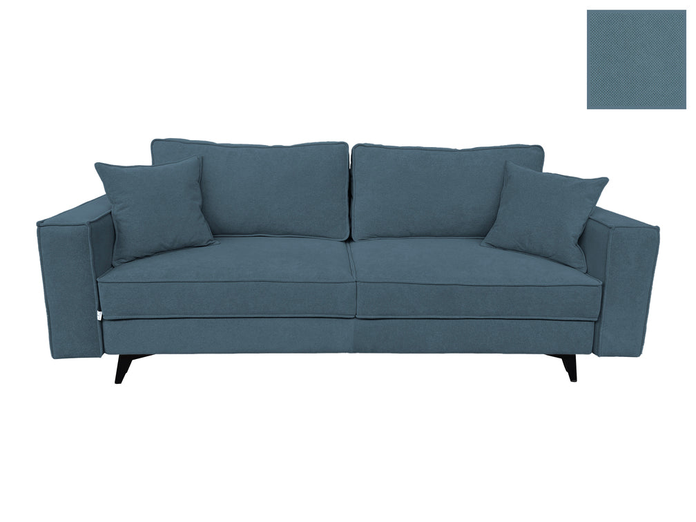 Canapea extensibilă EDNA cu picioare și ladă de depozitare, 230x90x85 cm