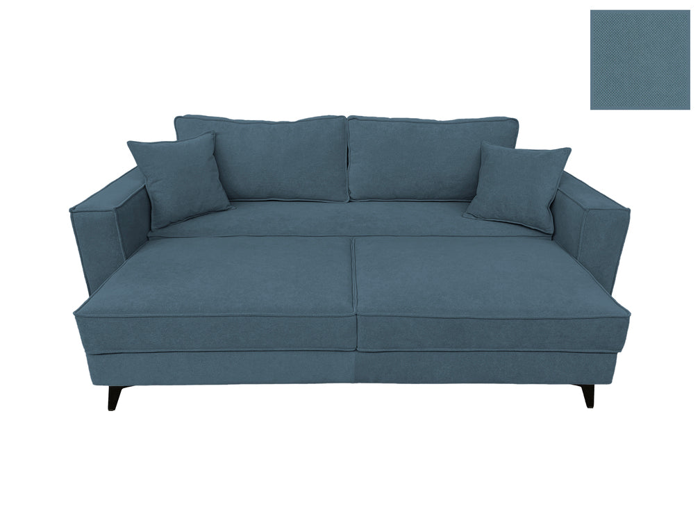 Canapea extensibilă EDNA cu picioare și ladă de depozitare, 230x90x85 cm