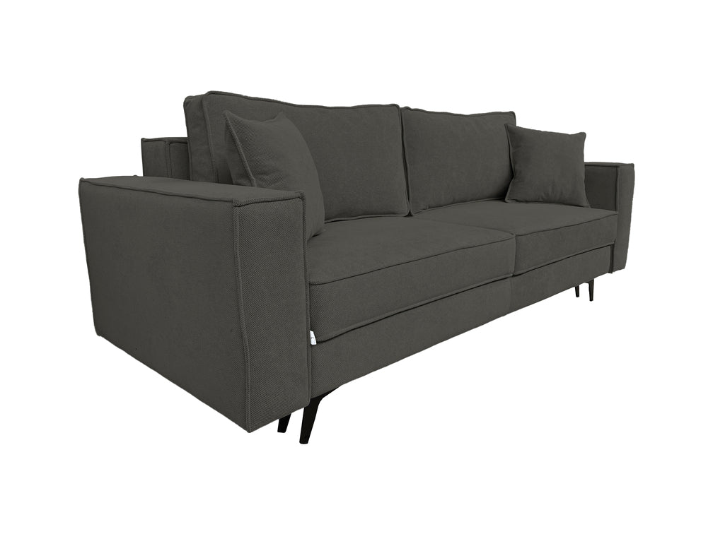 Canapea extensibilă EDNA cu picioare și ladă de depozitare, 230x90x85 cm