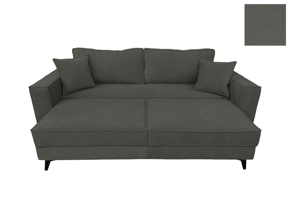 Canapea extensibilă EDNA cu picioare și ladă de depozitare, 230x90x85 cm