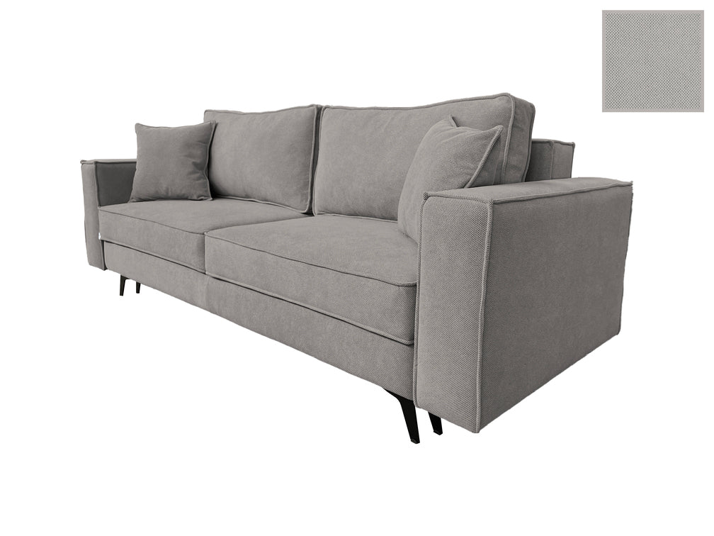 Canapea extensibilă EDNA cu picioare și ladă de depozitare, 230x90x85 cm
