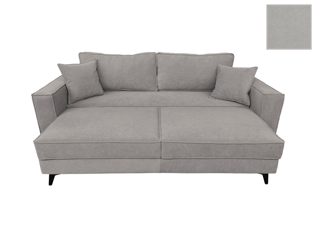 Canapea extensibilă EDNA cu picioare și ladă de depozitare, 230x90x85 cm