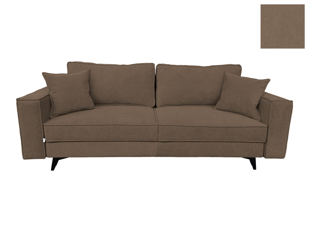 Canapea extensibilă EDNA cu picioare și ladă de depozitare, 230x90x85 cm