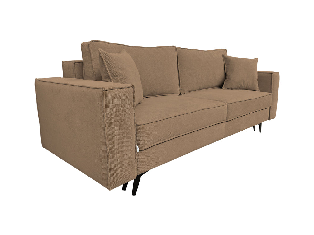 Canapea extensibilă EDNA cu picioare și ladă de depozitare, 230x90x85 cm