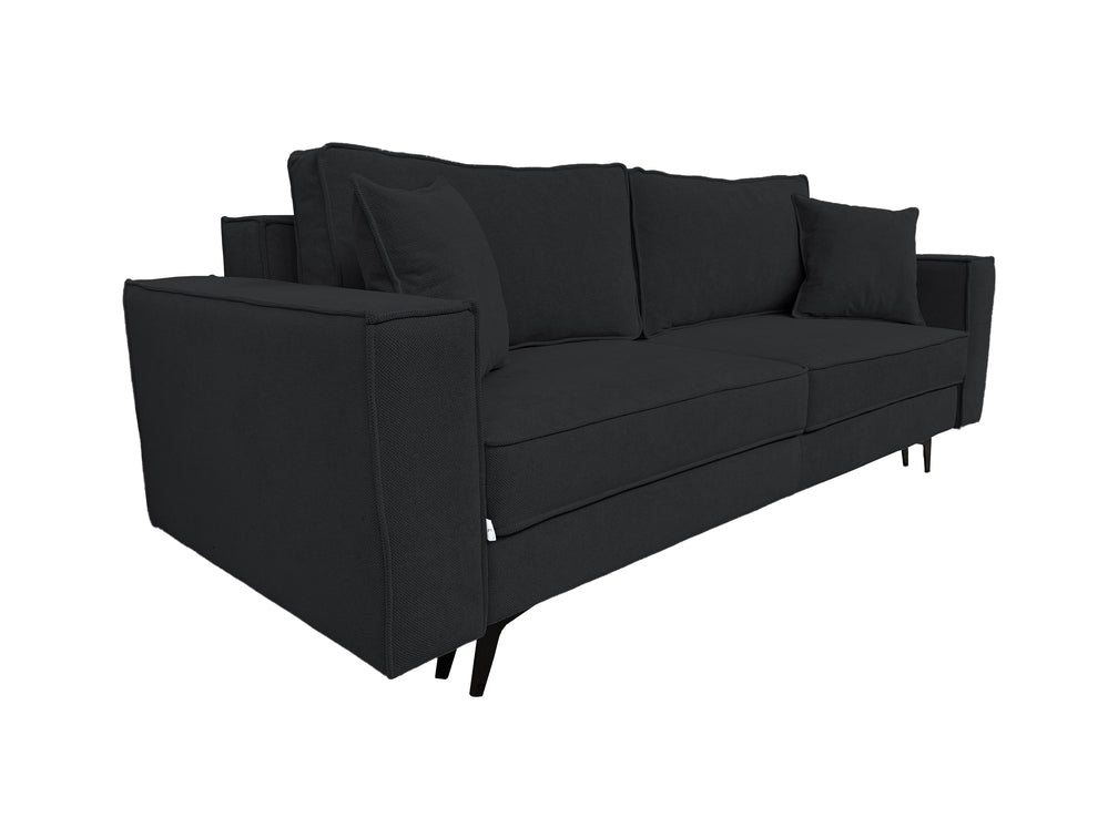 Canapea extensibilă EDNA cu picioare și ladă de depozitare, 230x90x85 cm
