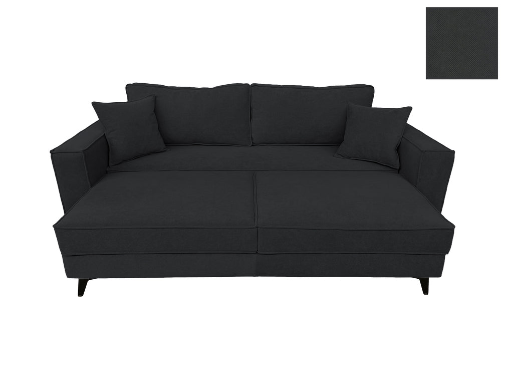 Canapea extensibilă EDNA cu picioare și ladă de depozitare, 230x90x85 cm