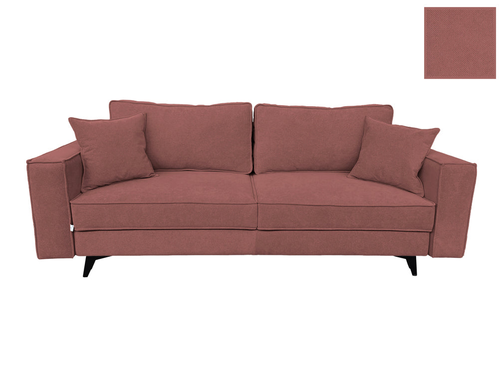 Canapea extensibilă EDNA cu picioare și ladă de depozitare, 230x90x85 cm