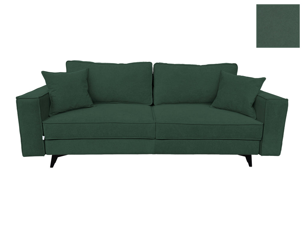 Canapea extensibilă EDNA cu picioare și ladă de depozitare, 230x90x85 cm