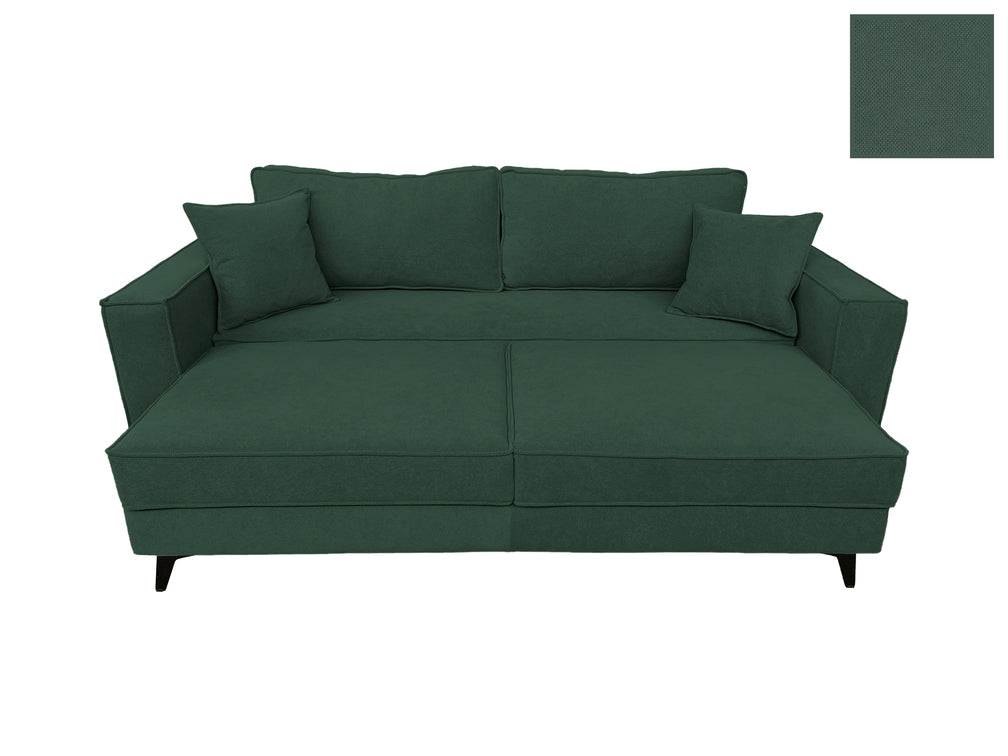 Canapea extensibilă EDNA cu picioare și ladă de depozitare, 230x90x85 cm