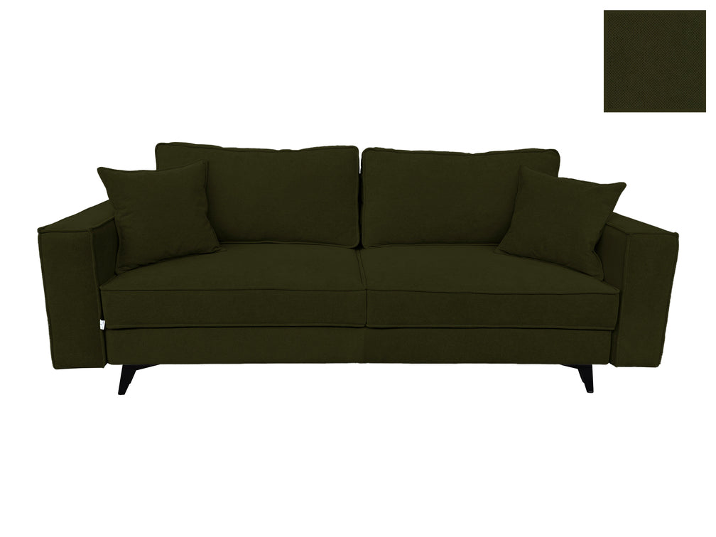 Canapea extensibilă EDNA cu picioare și ladă de depozitare, 230x90x85 cm