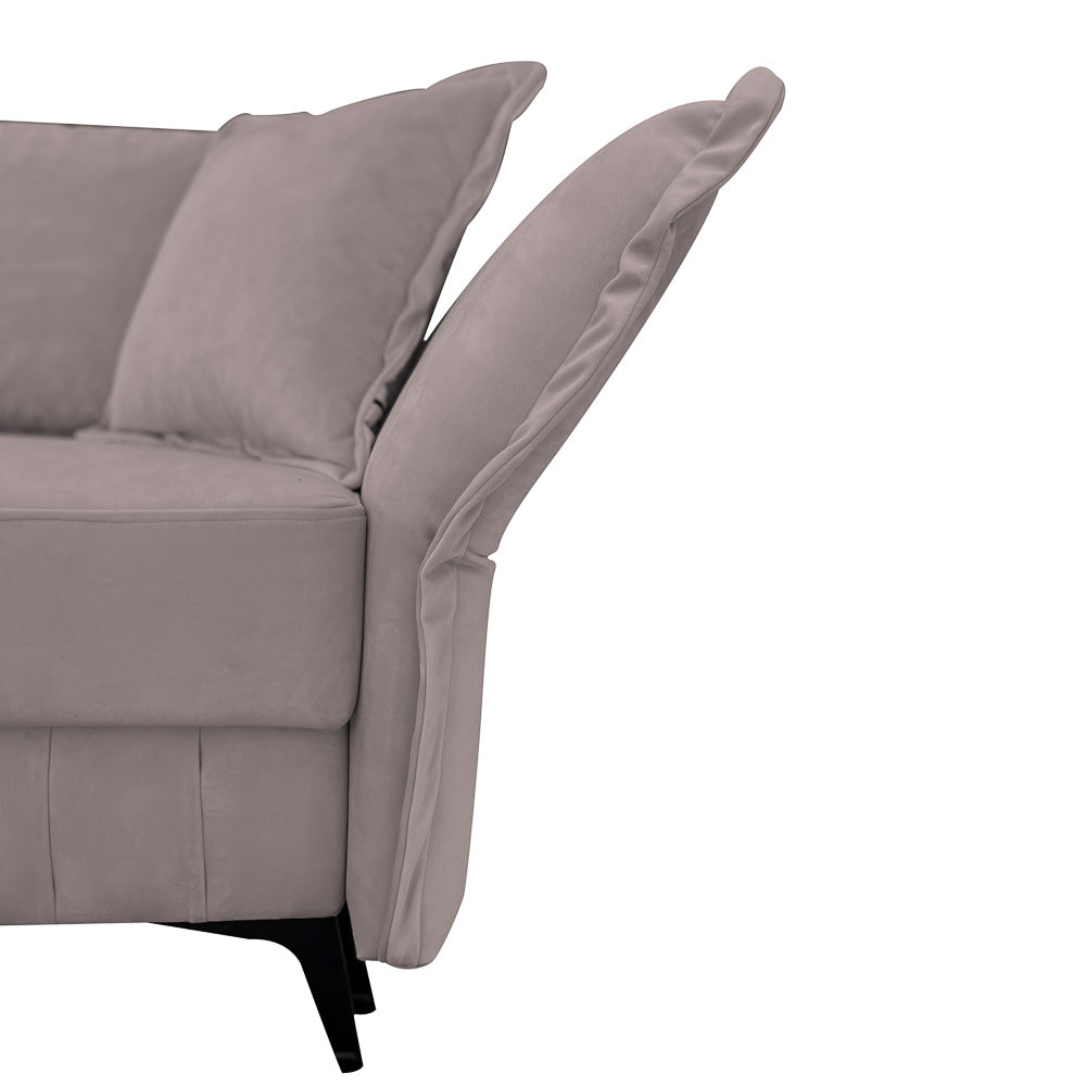 Canapea extensibilă MARGO din catefiea, cu ladă de depozitare, 240x90x82 cm