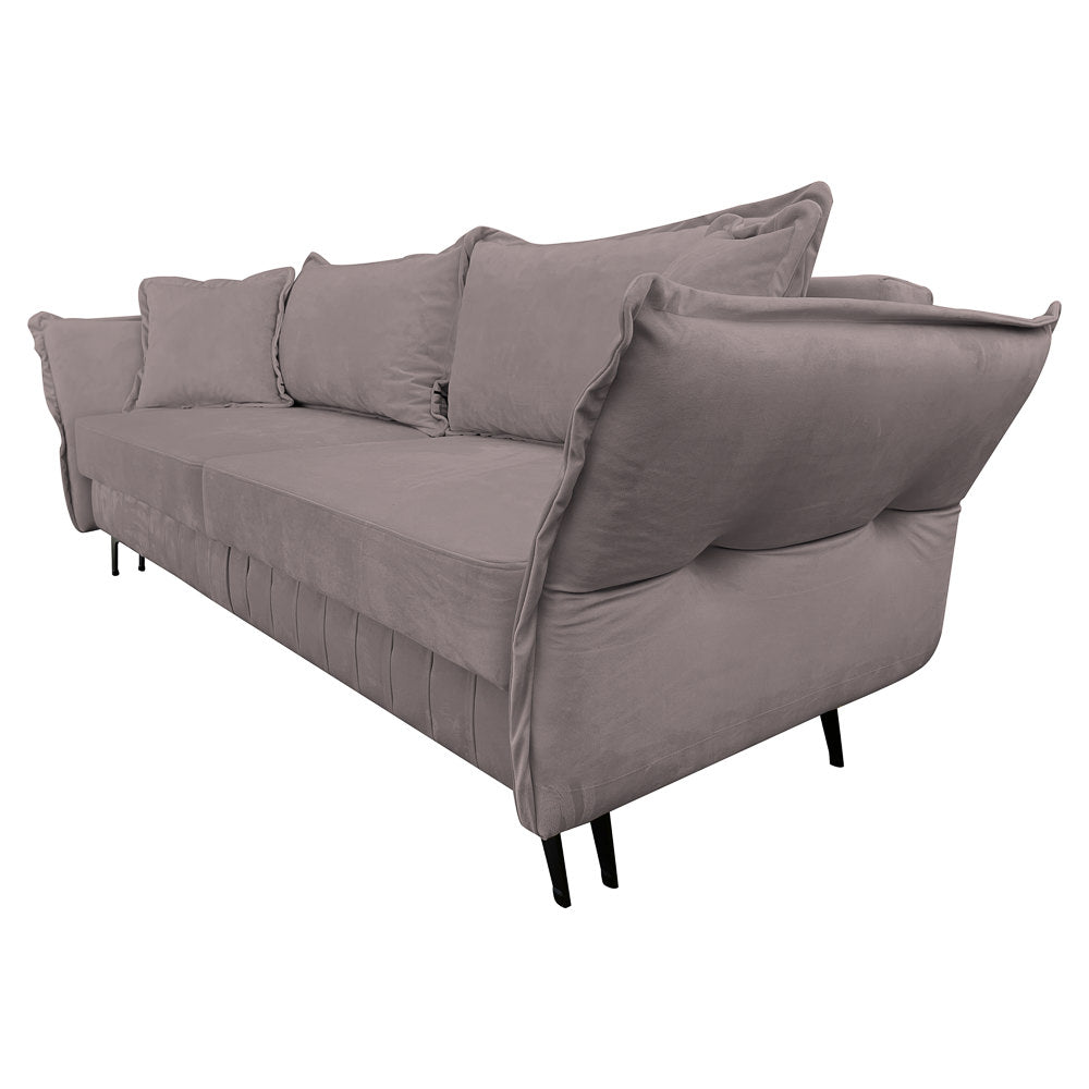 Canapea extensibilă MARGO din catefiea, cu ladă de depozitare, 240x90x82 cm