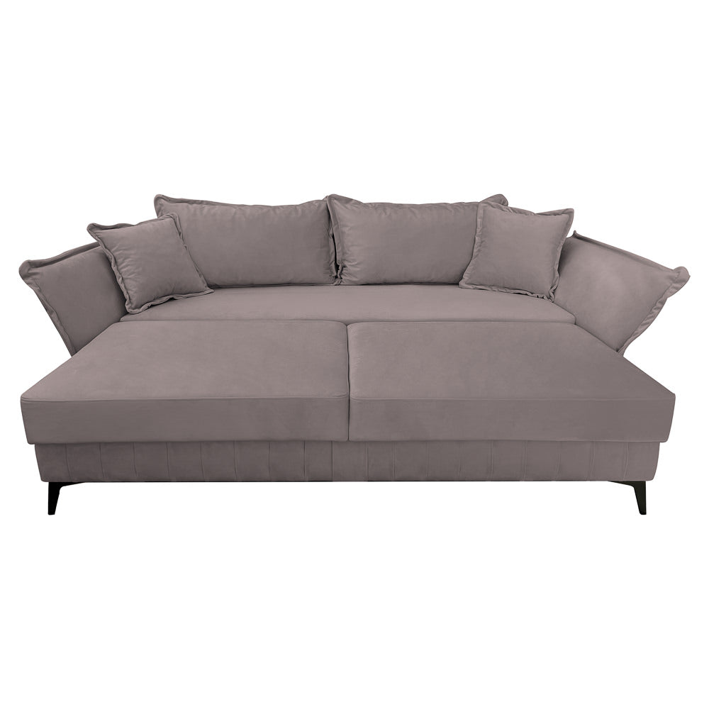 Canapea extensibilă MARGO din catefiea, cu ladă de depozitare, 240x90x82 cm