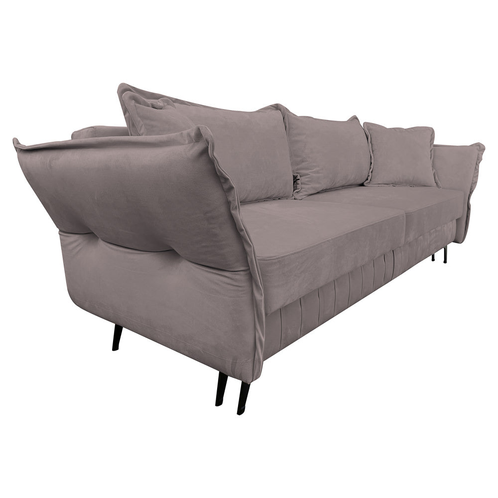 Canapea extensibilă MARGO din catefiea, cu ladă de depozitare, 240x90x82 cm