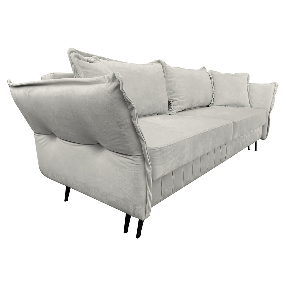 Canapea extensibilă MARGO din catefiea, cu ladă de depozitare, 240x90x82 cm