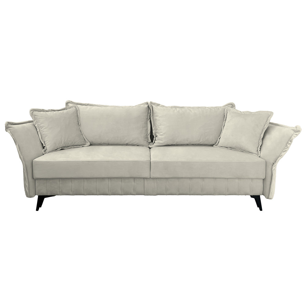 Canapea extensibilă MARGO din catefiea, cu ladă de depozitare, 240x90x82 cm
