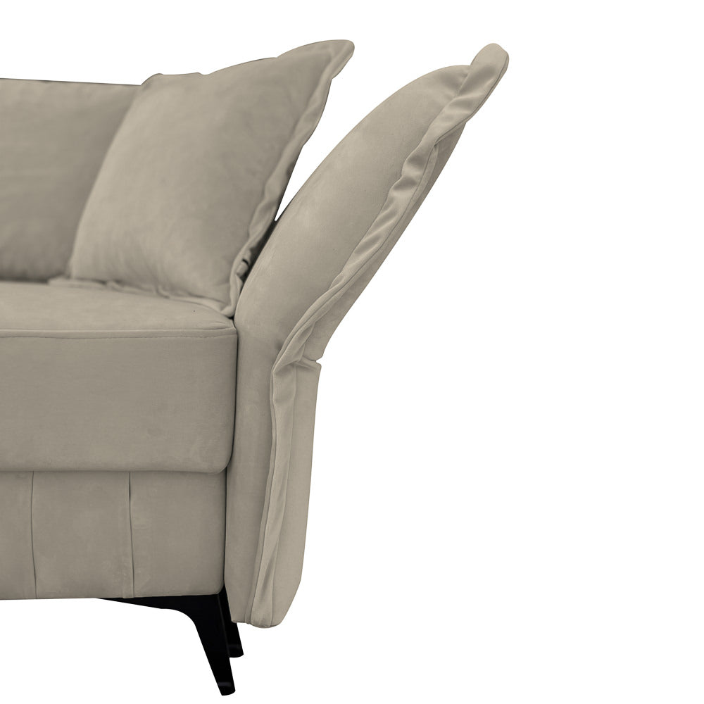 Canapea extensibilă MARGO din catefiea, cu ladă de depozitare, 240x90x82 cm