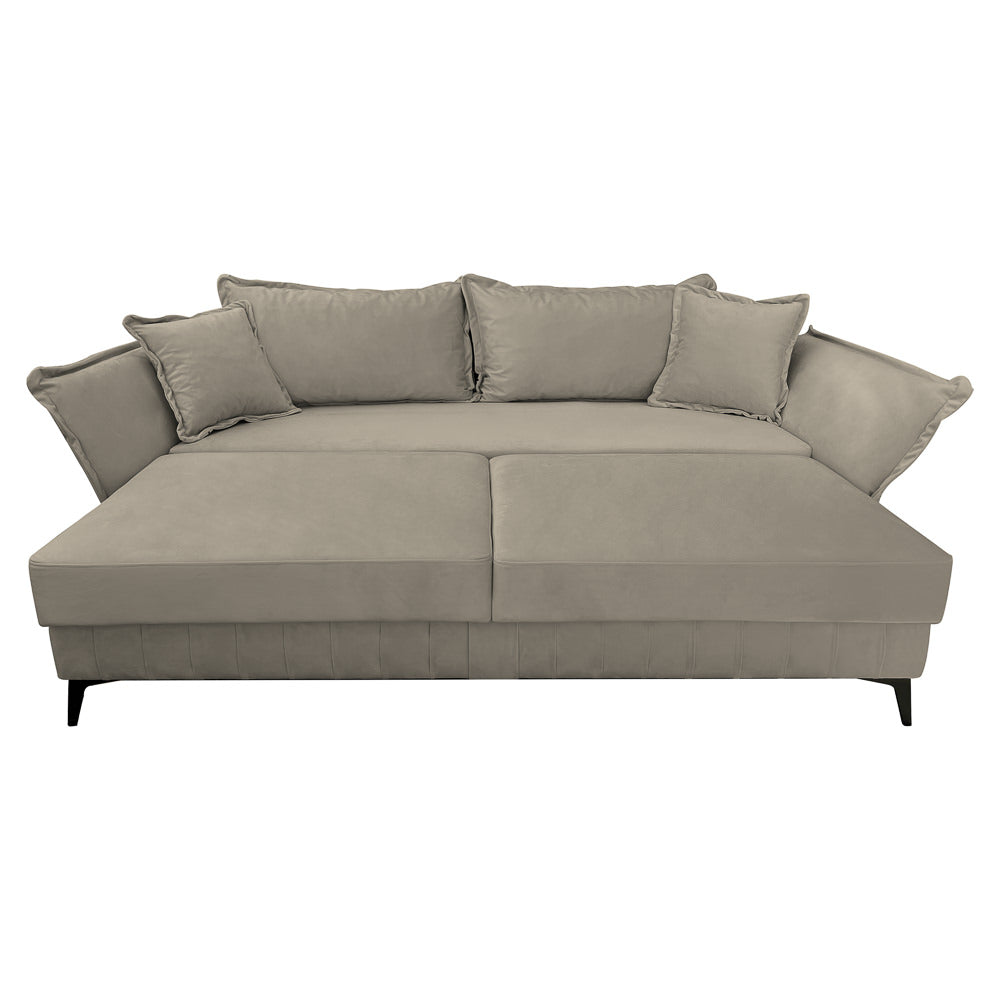 Canapea extensibilă MARGO din catefiea, cu ladă de depozitare, 240x90x82 cm