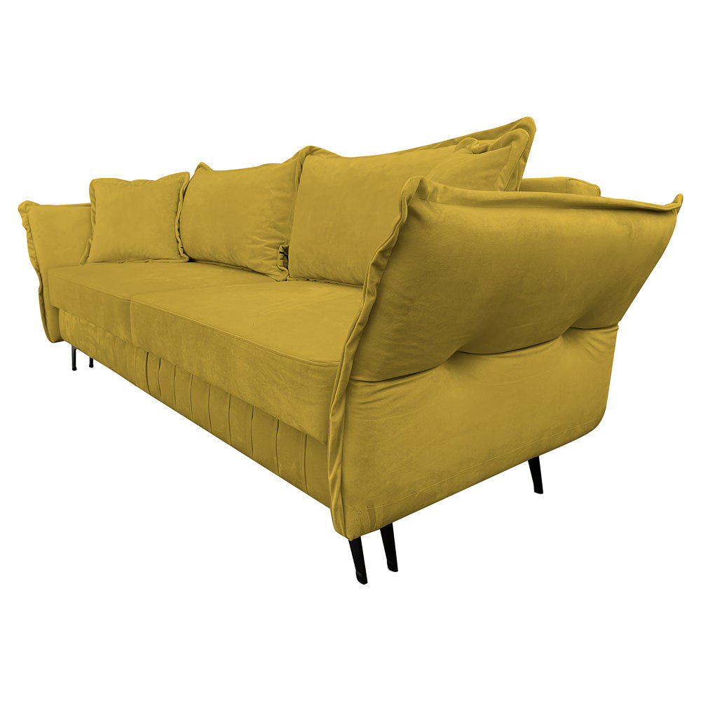 Canapea extensibilă MARGO din catefiea, cu ladă de depozitare, 240x90x82 cm