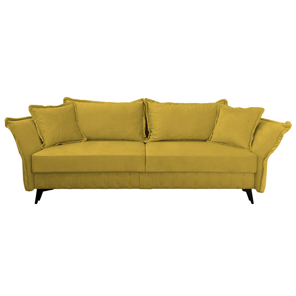 Canapea extensibilă MARGO din catefiea, cu ladă de depozitare, 240x90x82 cm