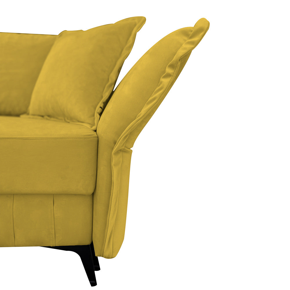 Canapea extensibilă MARGO din catefiea, cu ladă de depozitare, 240x90x82 cm