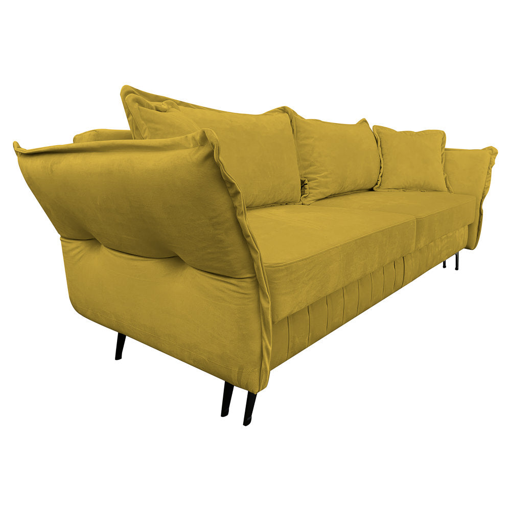 Canapea extensibilă MARGO din catefiea, cu ladă de depozitare, 240x90x82 cm