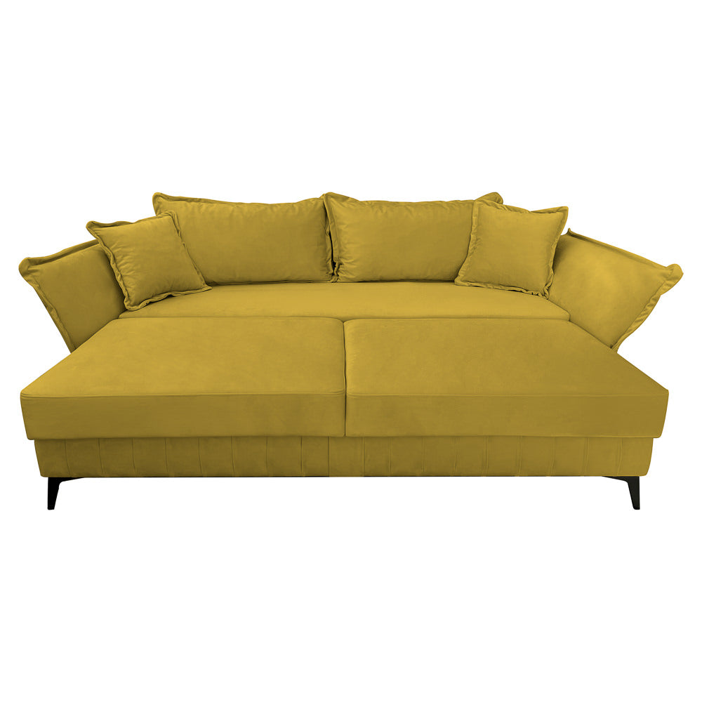 Canapea extensibilă MARGO din catefiea, cu ladă de depozitare, 240x90x82 cm