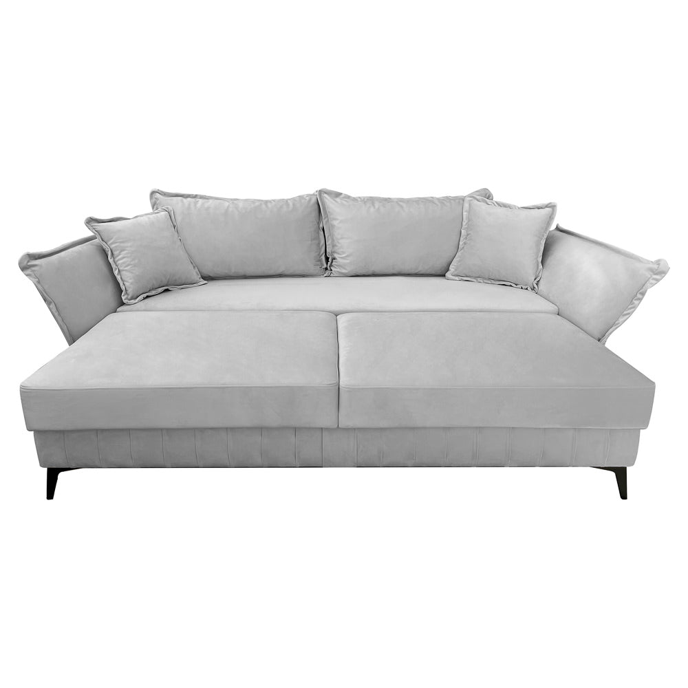Canapea extensibilă MARGO din catefiea, cu ladă de depozitare, 240x90x82 cm