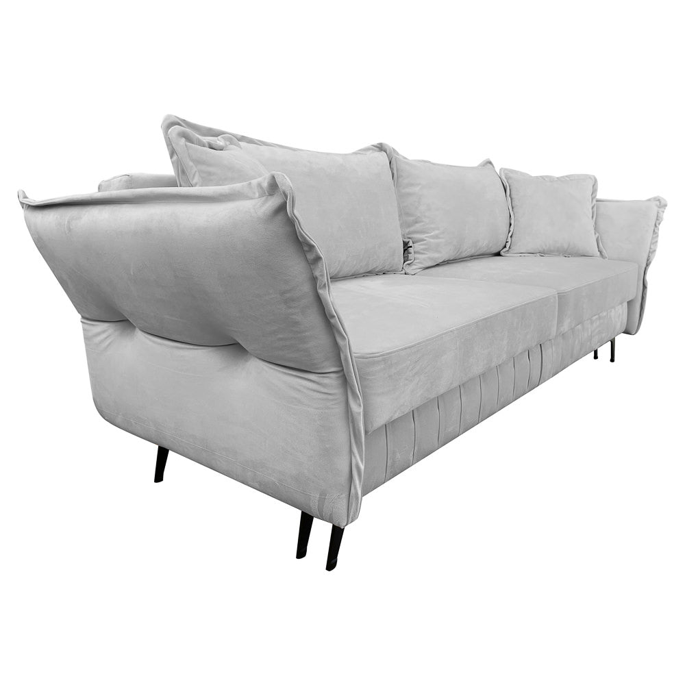 Canapea extensibilă MARGO din catefiea, cu ladă de depozitare, 240x90x82 cm