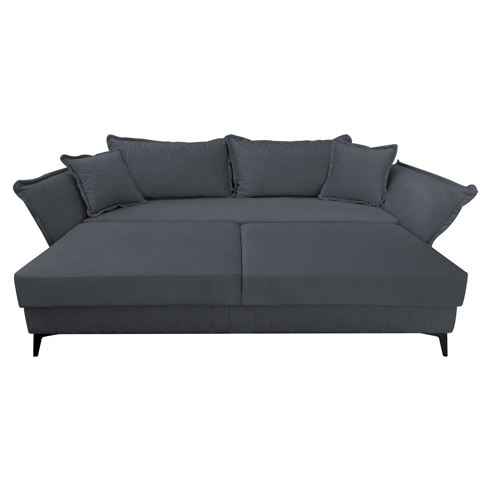 Canapea extensibilă MARGO din catefiea, cu ladă de depozitare, 240x90x82 cm