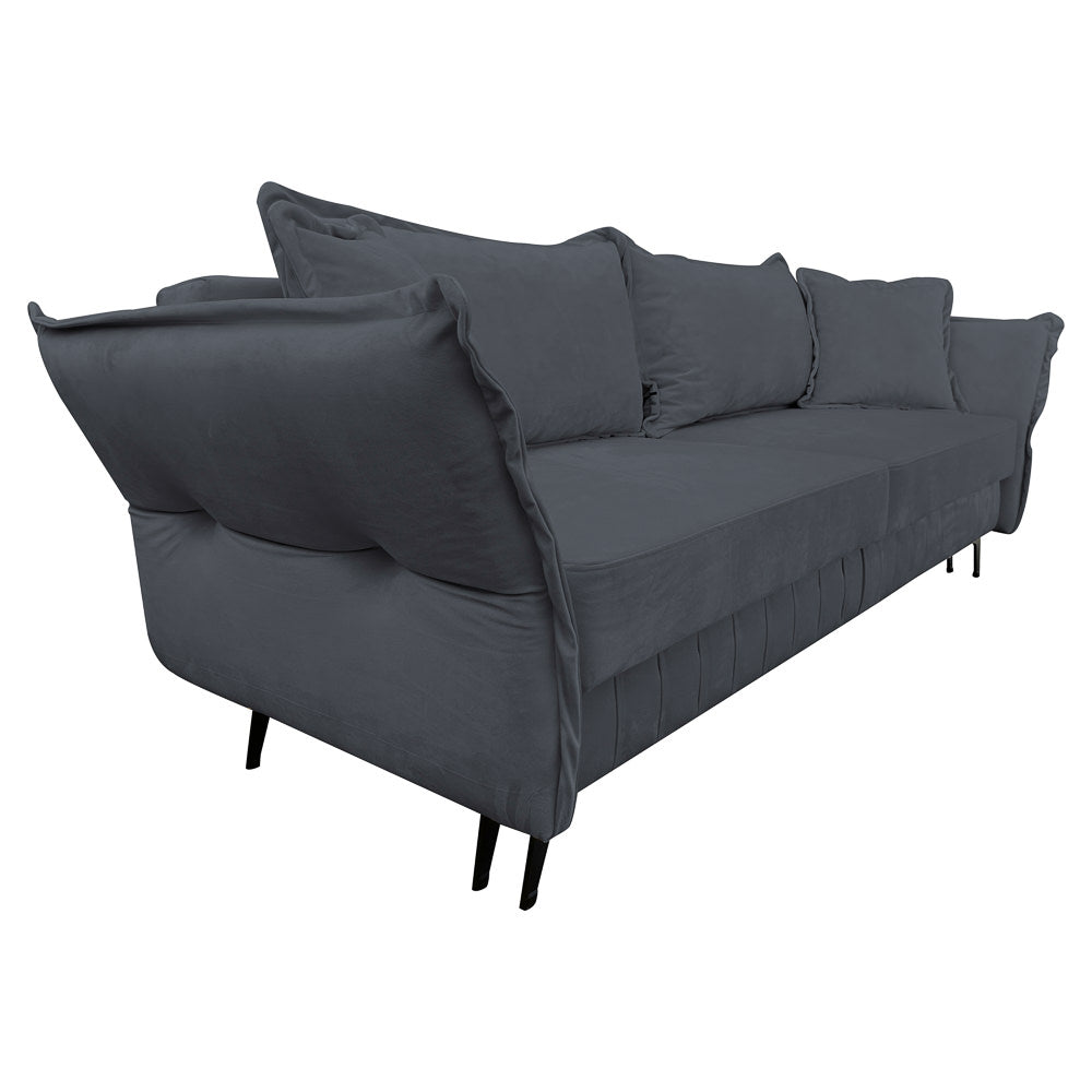 Canapea extensibilă MARGO din catefiea, cu ladă de depozitare, 240x90x82 cm