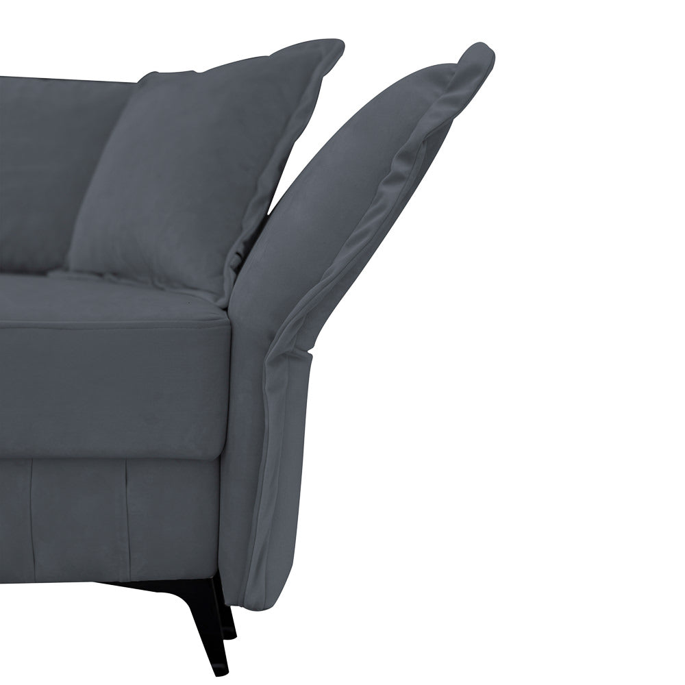 Canapea extensibilă MARGO din catefiea, cu ladă de depozitare, 240x90x82 cm