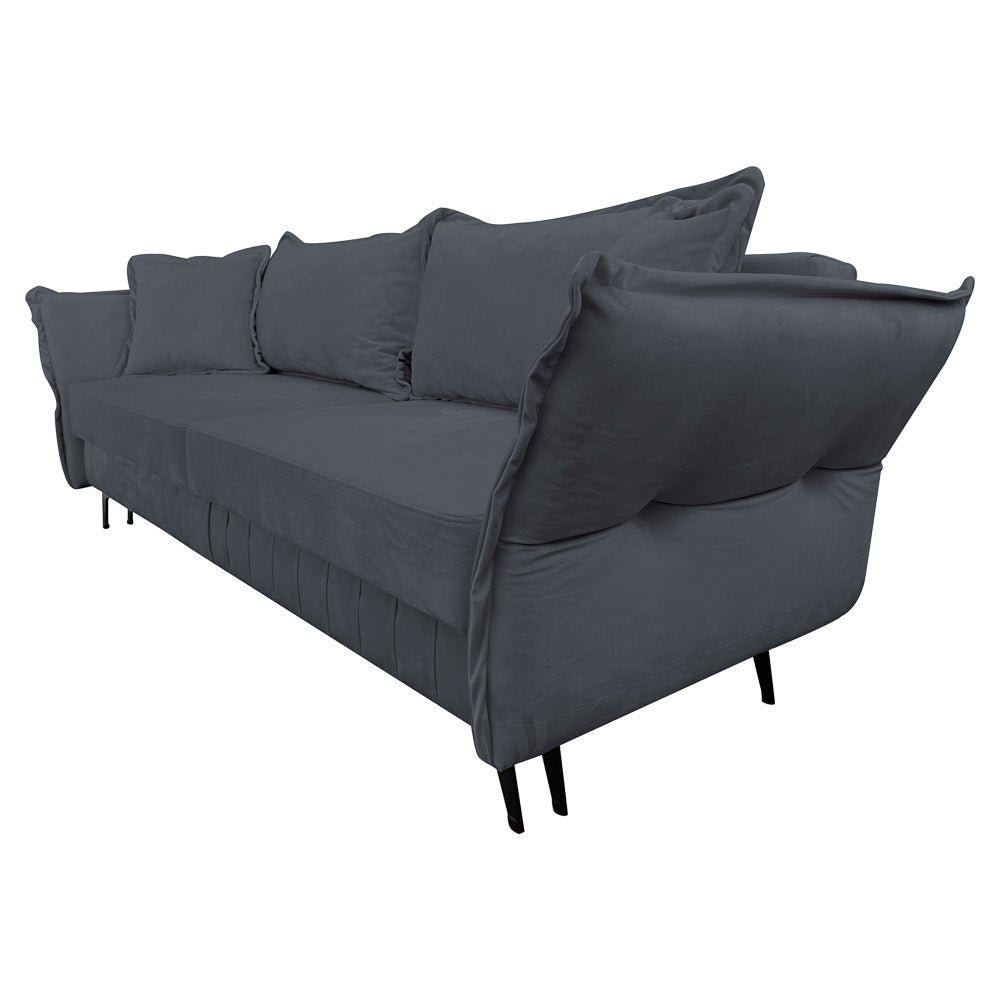 Canapea extensibilă MARGO din catefiea, cu ladă de depozitare, 240x90x82 cm