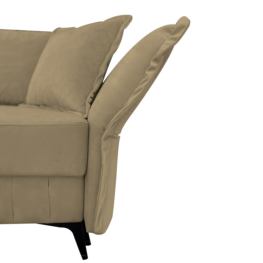 Canapea extensibilă MARGO din catefiea, cu ladă de depozitare, 240x90x82 cm